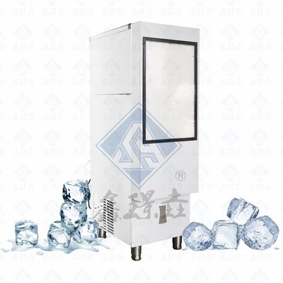Máquina para hacer hielo en cubo comercial con alta producción y capacidad de almacenamiento de hielo de 900 kg