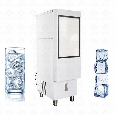 Máquina para hacer hielo en cubo comercial con alta producción y capacidad de almacenamiento de hielo de 900 kg