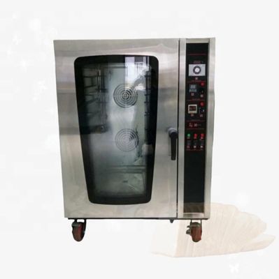 Alta productividad 8 bandejas calefacción convección de gas horno de panadería para la producción de pan