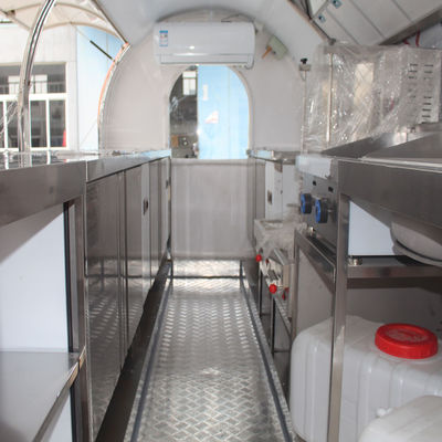 1000 PCS/Mese Remolque de comida personalizado con quiosco de comida callejera de acero galvanizado