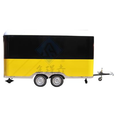 500*200*210cm Snack Hot Dog Burger Cake Food Truck con soporte en línea después del servicio