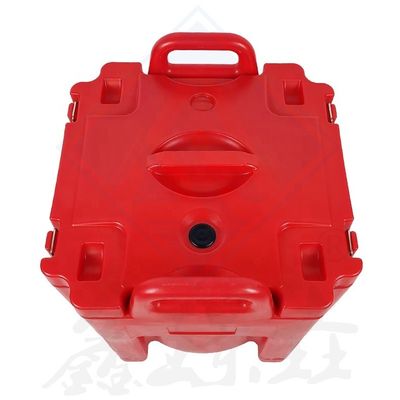 Cuadro aislado Mantenga su almuerzo helado con nuestra caja dividida para restaurantes