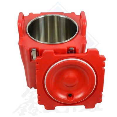 Cuadro aislado Mantenga su almuerzo helado con nuestra caja dividida para restaurantes