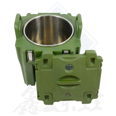 Cuadro aislado Mantenga su almuerzo helado con nuestra caja dividida para restaurantes