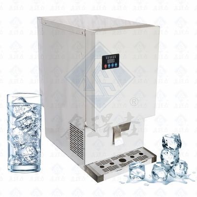 Producir 22*22*22mm de hielo cúbico con nuestra máquina de hielo comercial tamaño 430x520x800