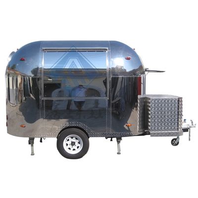 Camión de comida personalizado de acero inoxidable de 1000 kg con equipos completos de cocina de restaurante
