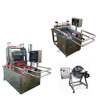 Máquina de caramelo industrial eléctrica de goma para la producción de caramelos duros y gelatinosos de 20-50 kg/h