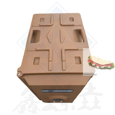 Caja de comida aislada para restaurantes con función de calentador de alimentos y capa interna de acero inoxidable