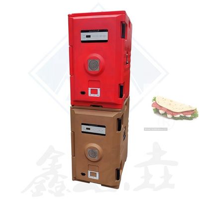 Caja de comida aislada para restaurantes con función de calentador de alimentos y capa interna de acero inoxidable