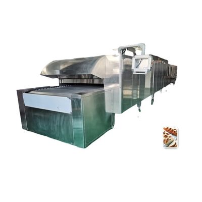 Horno eléctrico de túnel para galletas de pan francesas perfectamente crujientes 7/8/10m de salida