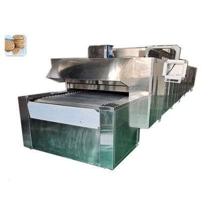 Horno eléctrico de túnel para galletas de pan francesas perfectamente crujientes 7/8/10m de salida
