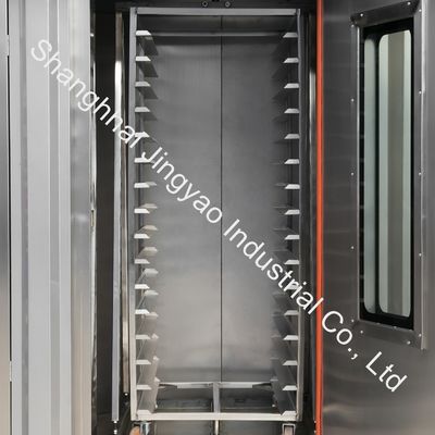 Hornos giratorios de gas/eléctrico/diésel de gran potencia para la industria panadera en 62 bandejas