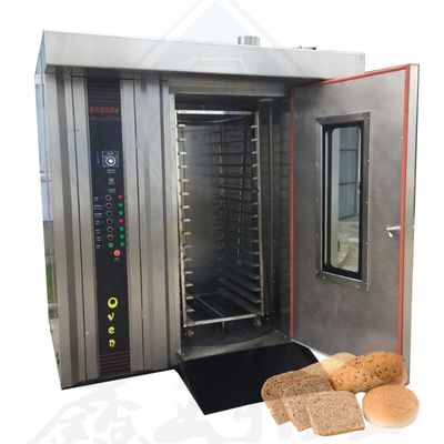 Horno giratorio para galletas de 16 bandejas con capacidad de personalización 380V-50Hz-3P Voltagem razonable