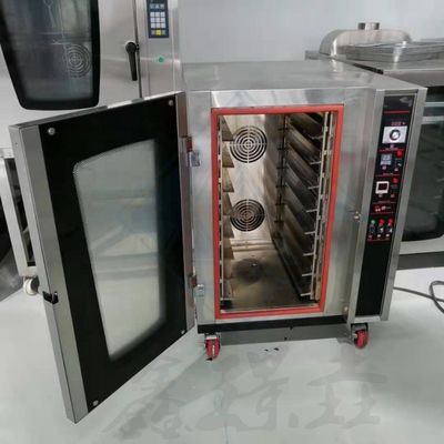 8 bandejas Aire caliente calefacción eléctrica horno de convección para hornear pan pastel galleta pizza