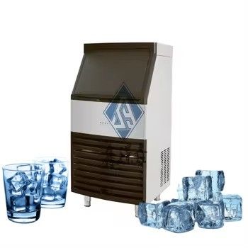 Máquina de hacer cubos de hielo de acero inoxidable comercial 22 * 22 * 22mm tamaño de hielo