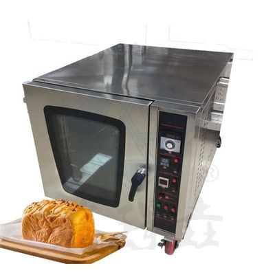 Alto rendimiento 5 bandejas horno de convección de panadería eléctrica horno de cocina para aceite de cocina