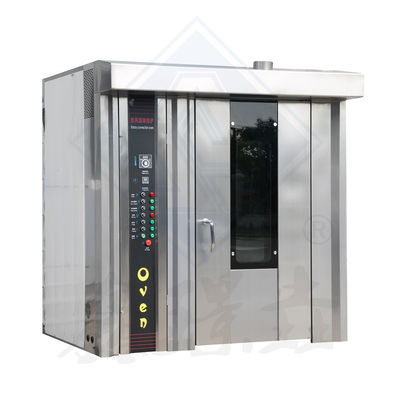 32 bandejas gas eléctrico Cupcake tostadas horno de horneado horno giratorio para la máquina de panadería