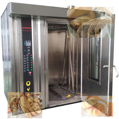 Máquina eléctrica de gas diesel para hornear pan con función de vapor 32 bandejas horno rotativo hecho