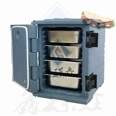 Caja de comida aislada de acero inoxidable para equipos mecánicos de cocina en restaurantes