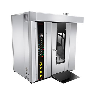 Horno giratorio de gas eléctrico/diésel/gas de 32 bandejas para materias primas de harina de panadería