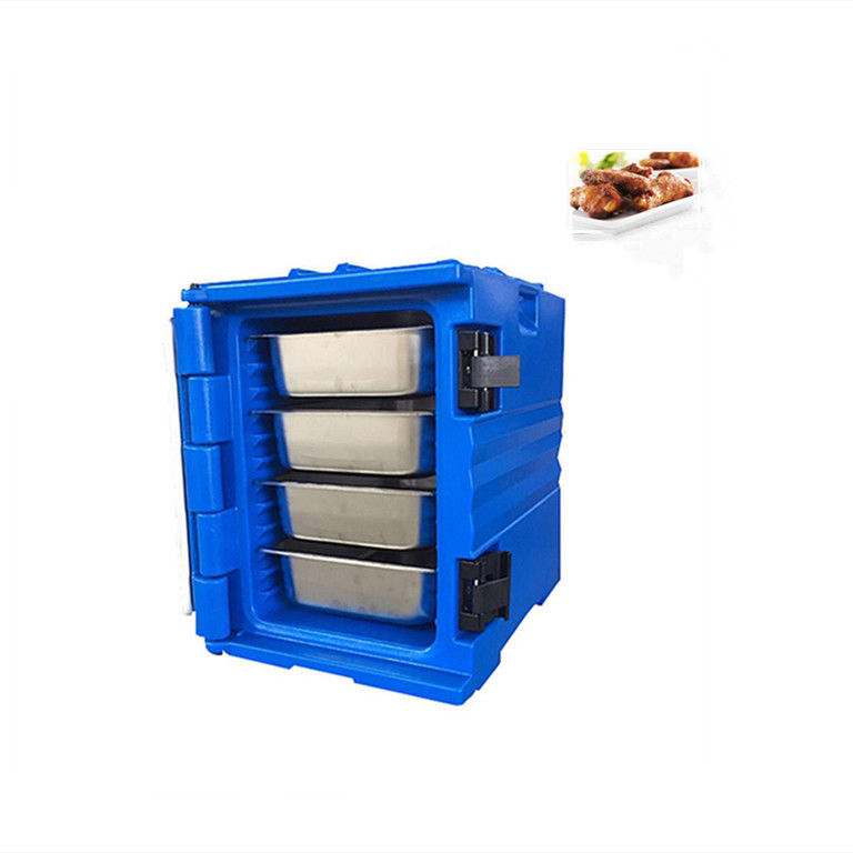Caja de entrega de alimentos aislada de plástico para el transporte de pollo de 15 kg de papas fritas comerciales