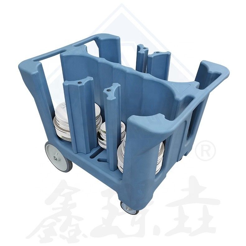 Equipo de cocina comercial carro de platos de moldeo rotativo con colores personalizables de 4 columnas