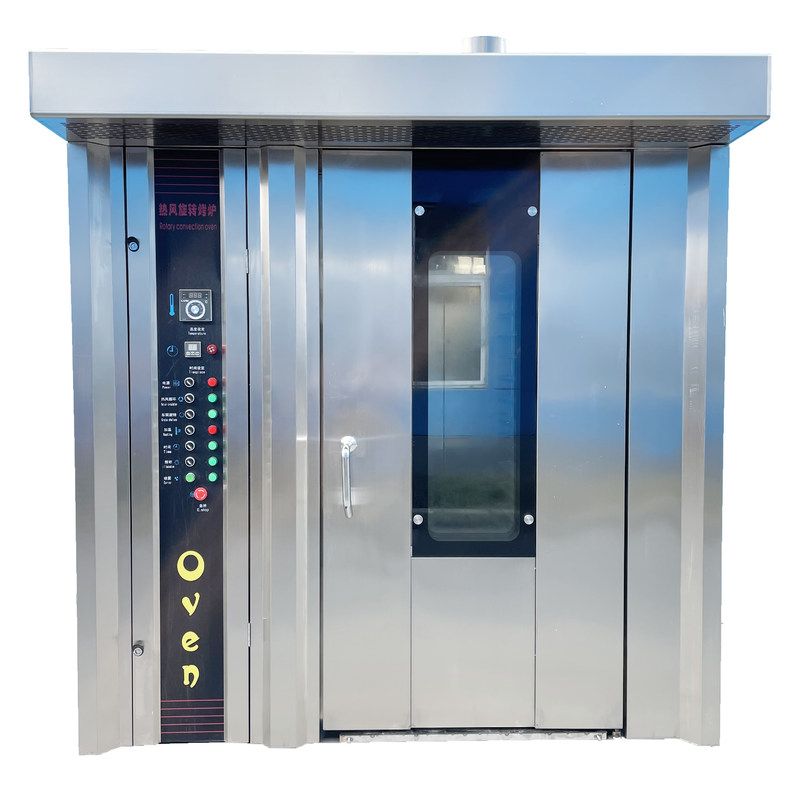 Acero inoxidable 16 bandejas Aceite diesel Comercial eléctrico horno de convección de pastel de luna Plata