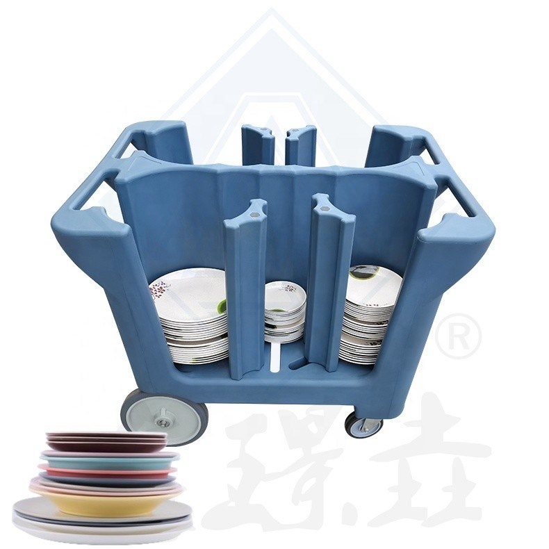 Camión de recolección de plato de color personalizado para la eficiencia y organización del restaurante