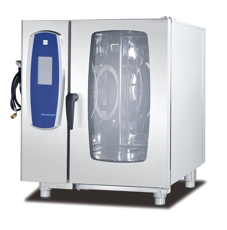 Horno combinado de convección de gas de 8 bandejas para hornear pan francés con certificado CE y potencia de 18,6 kW