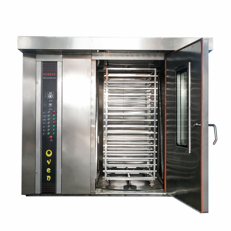 Horno rotativo de aceite diésel duradero para hornear pasteles pan Horno eléctrico todo en una máquina