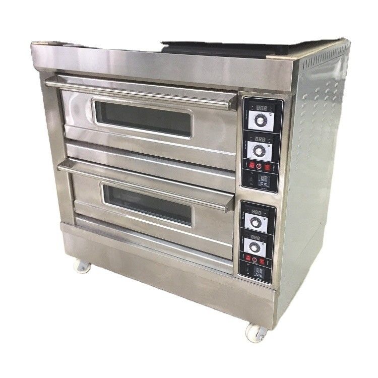 Función de la maquinaria de hornear electricidad gas torta pizza horno con competitivo y 3 deck 9 bandejas