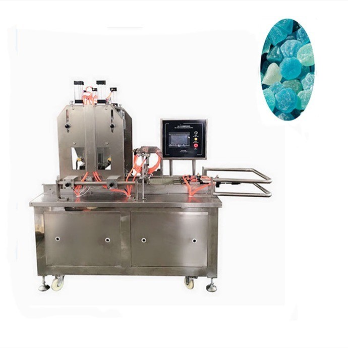 Máquina de depósito de goma de frambuesa de plátano de acero inoxidable para hacer caramelos rápidos con jalea