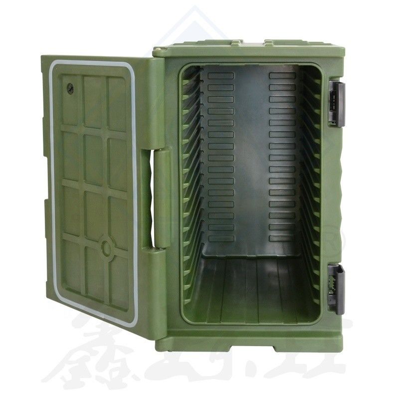 Equipo de comida de buffet de hotel Caja aislada de moldeo rotativo multicolor para almacenamiento de alimentos