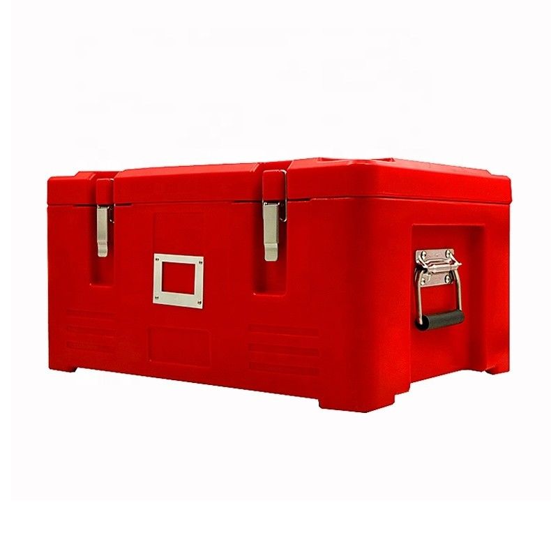 Contenedor aislado de la caja de comida de plástico para el transporte de pescado en microondas y caja fuerte para lavavajillas
