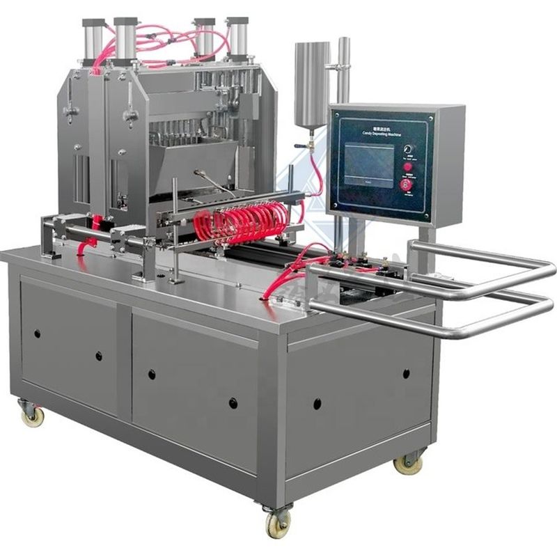 Mini laboratorio de confitería Depositador de caramelos máquina de fabricación para caramelos rellenos de jalea suave y dura