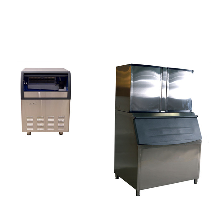 TECUMSEH compresor de acero inoxidable Mini máquina de hacer cubos de hielo para cocinas comerciales