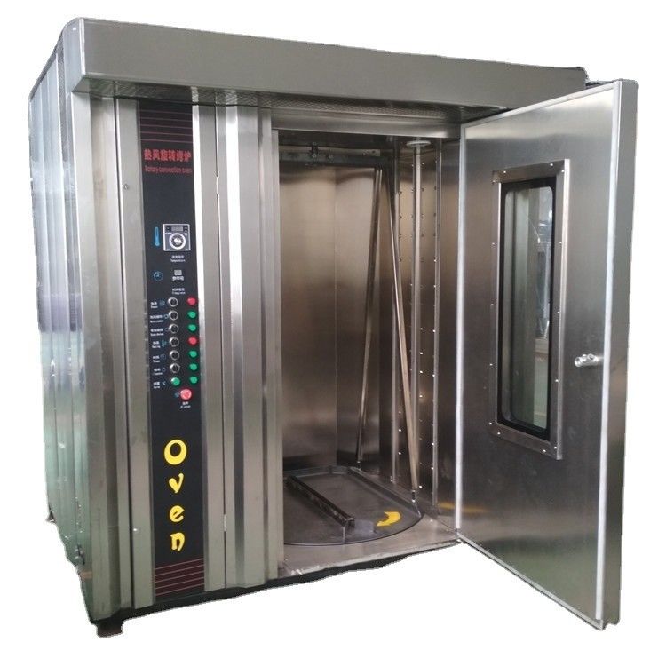 Cuadro de carga del horno rotativo cantidad de 32 piezas por horno para galletas o pan