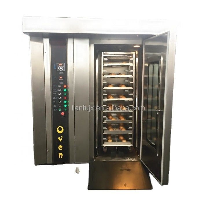 Función de la maquinaria horno rotativo para hornear galletas o pan para uso comercial y doméstico