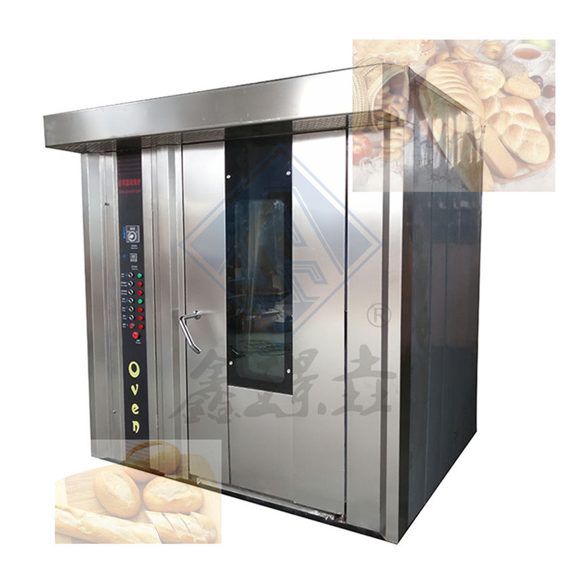 32/68 Horno rotativo de bandeja para hornear pan en la máquina de hornear alimentos eléctrica/diésel/gas