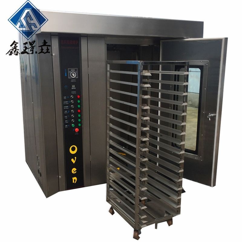 32 bandejas de horno rotativo con bastidor diesel para hornear pan, pastel y tostadas