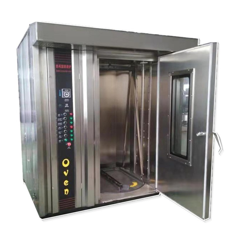 Equipo de panadería industrial Máquina de hornear horno rotativo con estante de aire caliente para tostadas de pan
