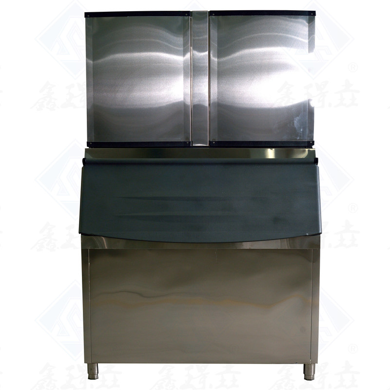 Máquina automática de hielo en cubo de hielo con forma de cubo de hielo y capacidad de contenedor de hielo de 450 kg