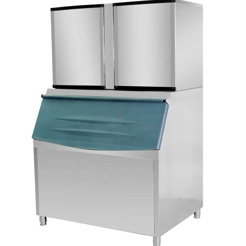 Fabricante de cubos de hielo con refrigeración industrial por aire y agua Máquinas automáticas de tipo combinado