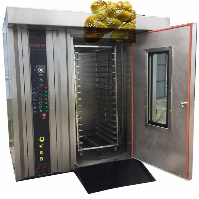 Horno rotatorio de panadería automático pequeño para hornear pan pizza baguette de carne