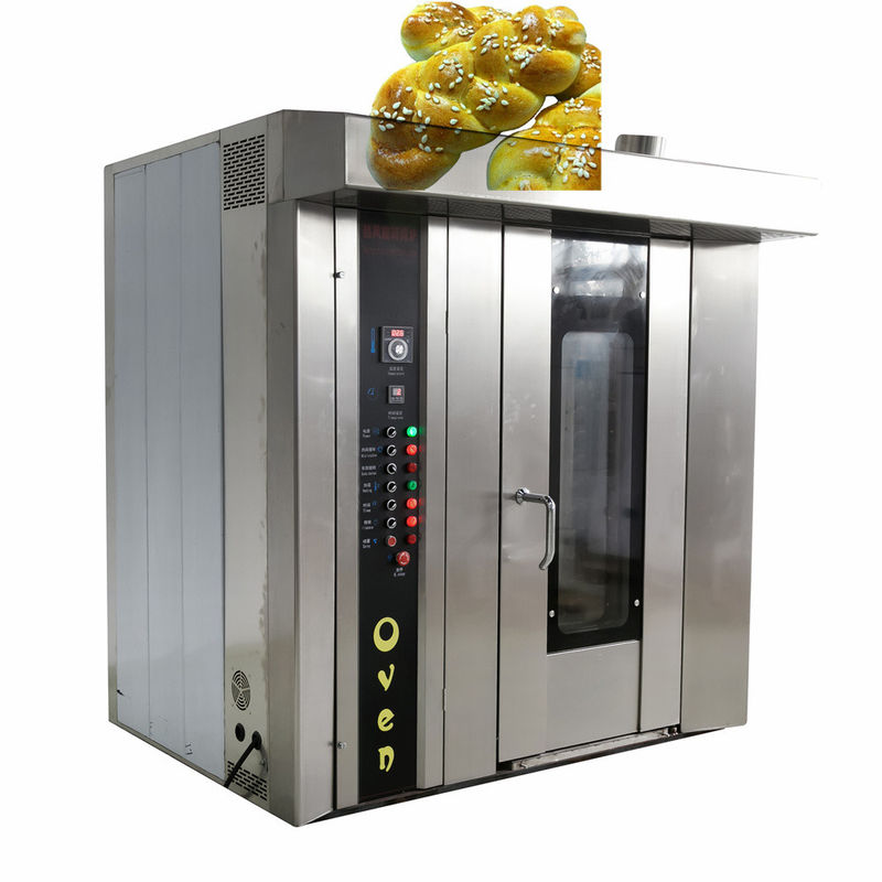 1500 KG Diesel horno de horneado rotativo para pan pizza carne baguette rápido y uniforme de calentamiento