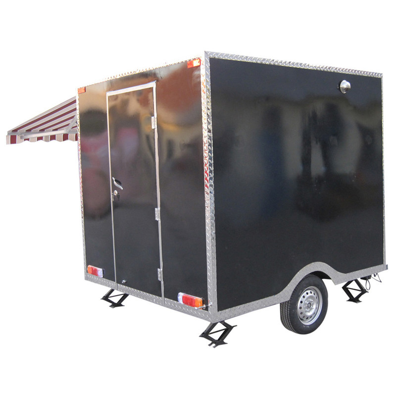 Caravana de camiones de comida de cocina completa para el transporte de alimentos congelados y alta productividad