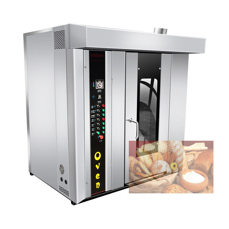 Larga vida útil horno de horneado eléctrico industrial rotativo para pasteles galletas galletas pan