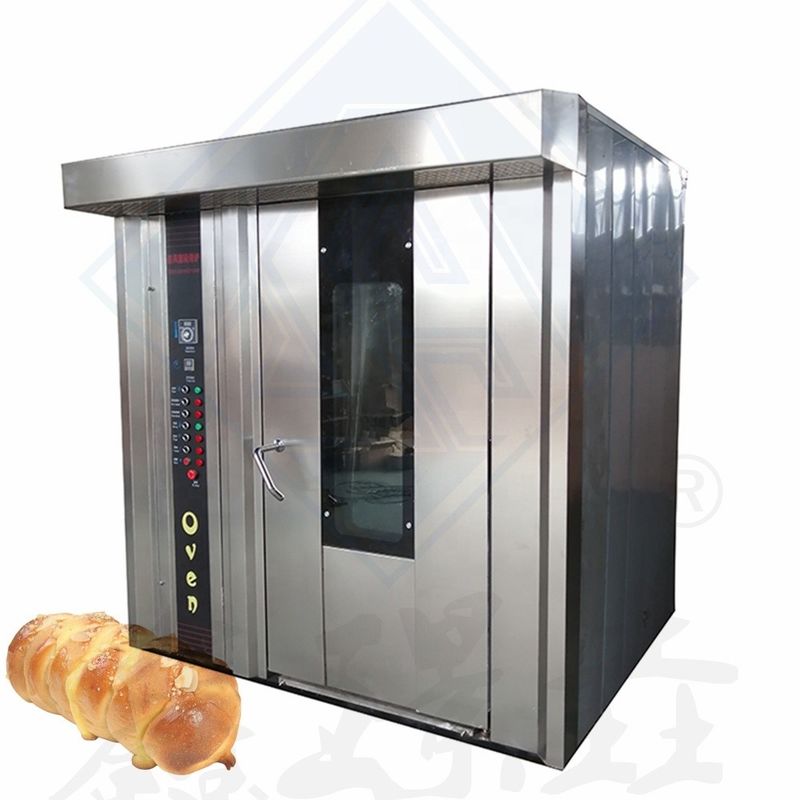 Equipo de la industria alimentaria horno de horneado 64 32 bandeja horno rotativo para la máquina de hacer pan