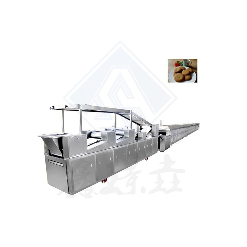 Máquina de fabricación de galletas y galletas de alta productividad para la producción de hornos de túnel de línea