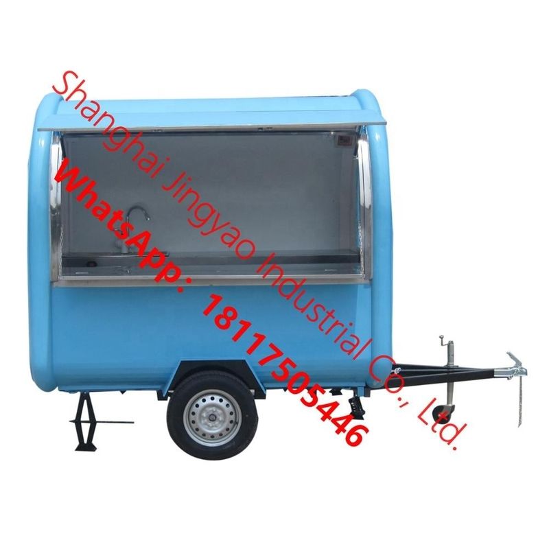 Materia prima Frutas JY-BT400 Carreta de perritos calientes 1500kg Capacidad y Carreta de comida de patatas tornado